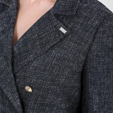Blazer crop femme en tweed - KONTAKT