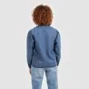 Blouse femme col tunisien en jeans - TIBA - KONTAKT