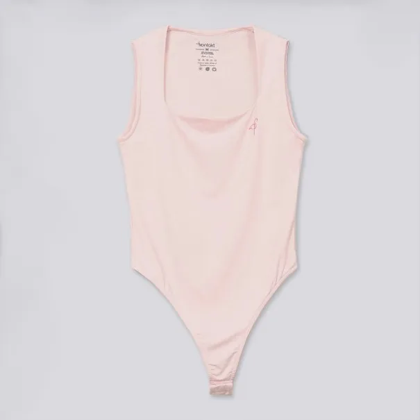 Body femme col carré sans manches avec broderie - KONTAKT