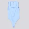 Body femme col carré sans manches avec broderie - KONTAKT