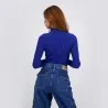 Body femme col cheminé en maille fine - KONTAKT