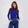 Body femme col cheminé en maille fine - KONTAKT