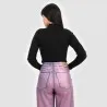 Body femme col cheminé en maille fine - KONTAKT