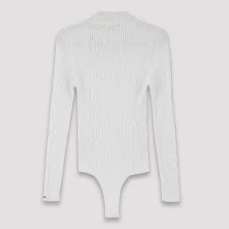 Body femme col cheminé en maille fine - KONTAKT