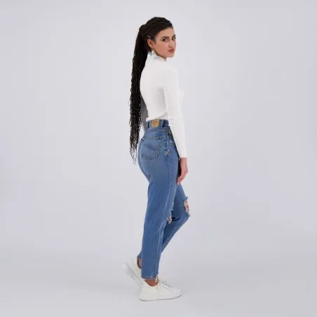 Body femme col cheminé en maille fine - KONTAKT