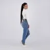 Body femme col cheminé en maille fine - KONTAKT