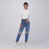 Body femme col cheminé en maille fine - KONTAKT