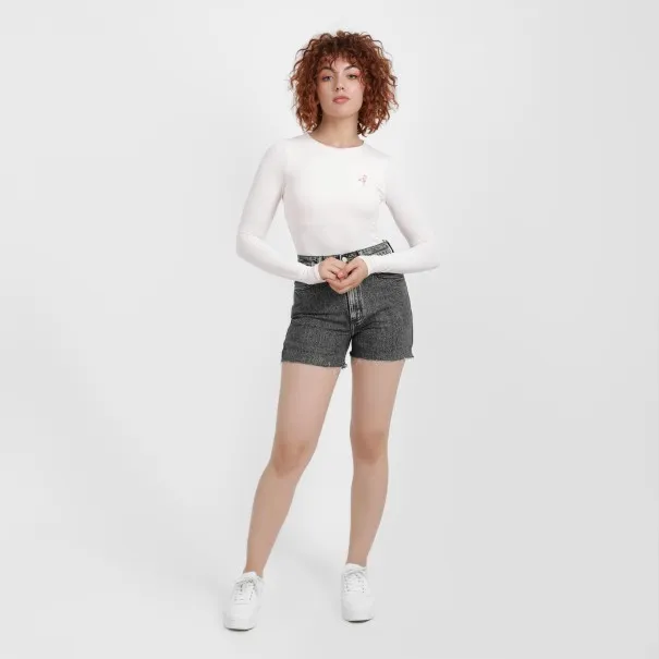 Body femme manches longues avec broderie - KONTAKT
