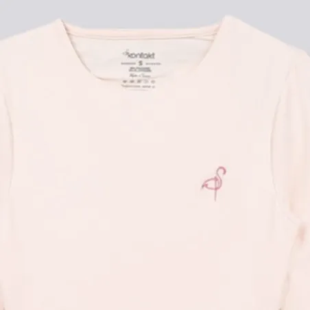 Body fille manches longues avec broderie - KONTAKT