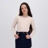 Body fille manches longues avec broderie - KONTAKT