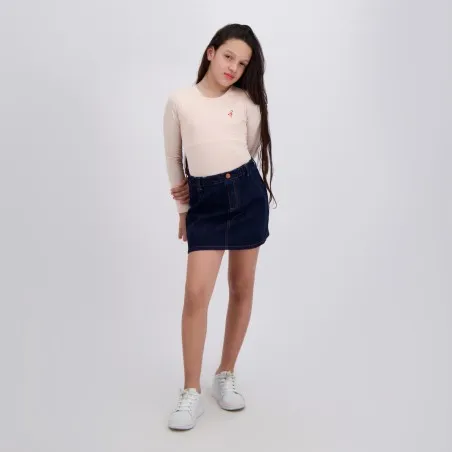 Body fille manches longues avec broderie - KONTAKT