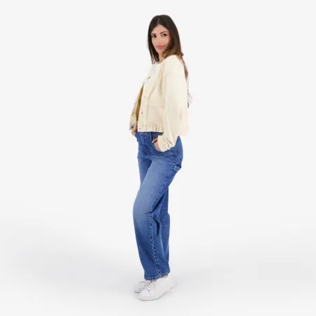 Bombers crop femme avec détails élastique - KONTAKT