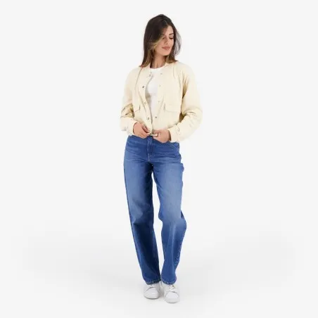 Bombers crop femme avec détails élastique - KONTAKT