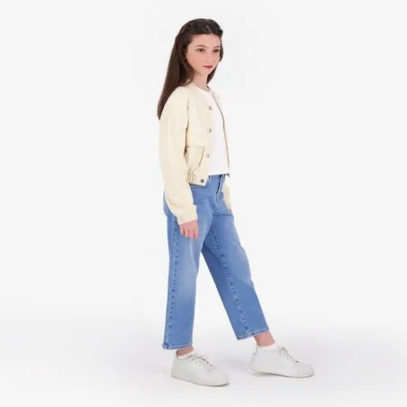 Bombers crop fille avec détails élastique - KONTAKT