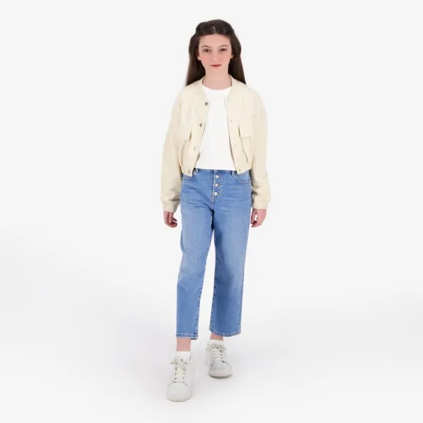 Bombers crop fille avec détails élastique - KONTAKT