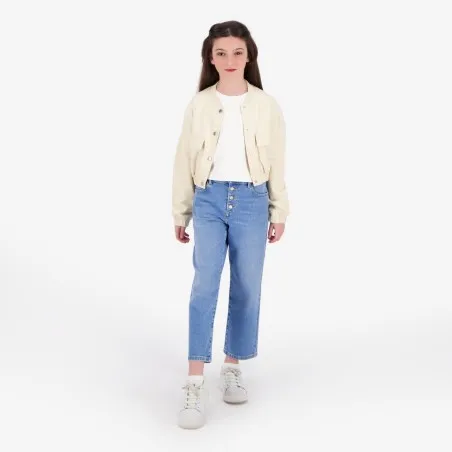 Bombers crop fille avec détails élastique - KONTAKT