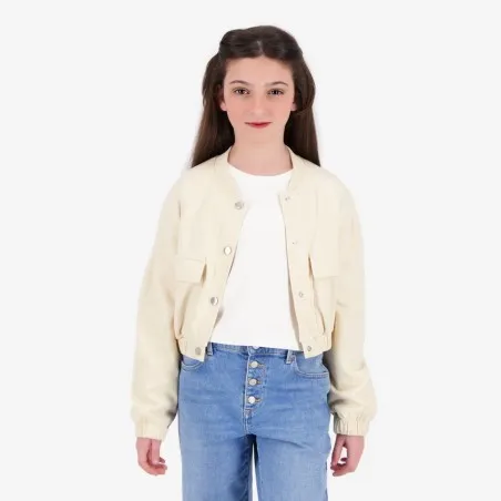 Bombers crop fille avec détails élastique - KONTAKT