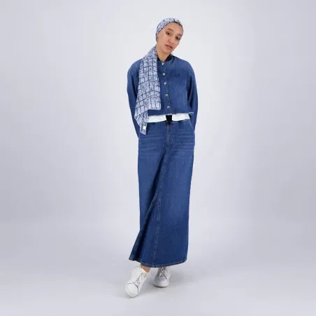 Bombers femme en jeans- BODOUR - KONTAKT