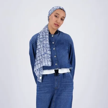 Bombers femme en jeans- BODOUR - KONTAKT