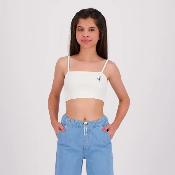 Bandeau côtelé fille avec broderie - KONTAKT