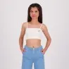 Bandeau côtelé fille avec broderie - KONTAKT