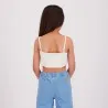 Bandeau côtelé fille avec broderie - KONTAKT
