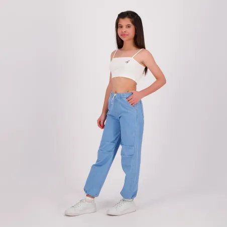 Bandeau côtelé fille avec broderie - KONTAKT