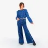 Blouse fille boutonnée avec volant - KONTAKT