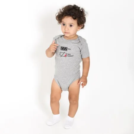 Body bébé manches courtes BATTERIE FAIBLE - KONTAKT