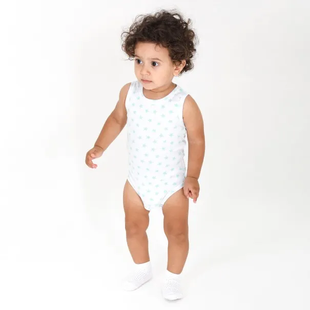 Body bébé sans manches imprime ETOILE - KONTAKT