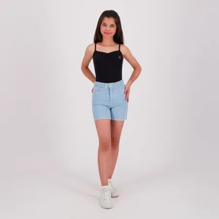 Body bretelle fille avec broderie - KONTAKT