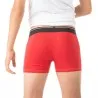 Boxer garçon avec surpiqures contrastées en coton stretch - KONTAKT