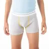 Boxer garçon avec surpiqures contrastées en coton stretch - KONTAKT
