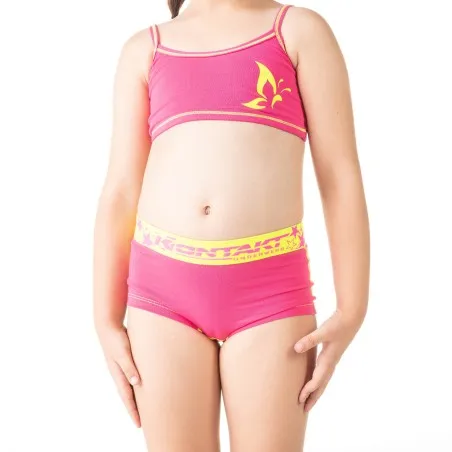Brassière fille papillon en coton stretch - KONTAKT