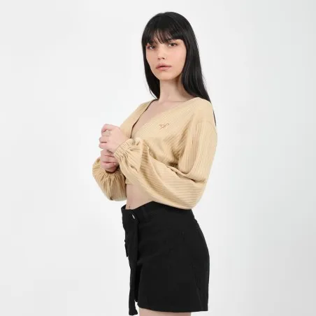 Cache coeur femme manches longues - KONTAKT