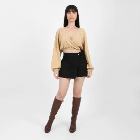 Cache coeur femme manches longues - KONTAKT