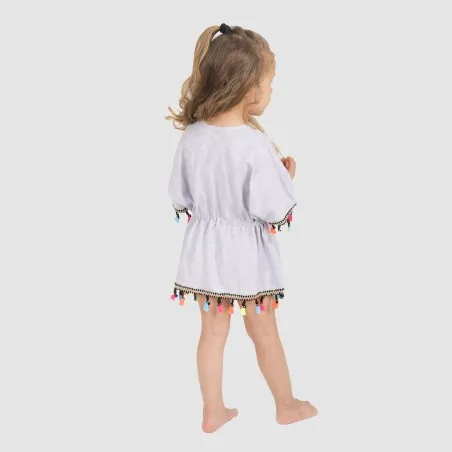 Cache maillot bébé avec cordon de serrage et pompons - KONTAKT
