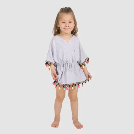 Cache maillot bébé avec cordon de serrage et pompons - KONTAKT