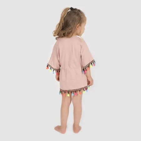 Cache maillot bébé avec cordon de serrage et pompons - KONTAKT