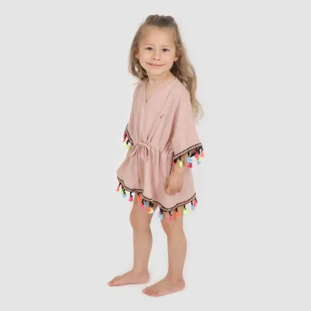 Cache maillot bébé avec cordon de serrage et pompons - KONTAKT