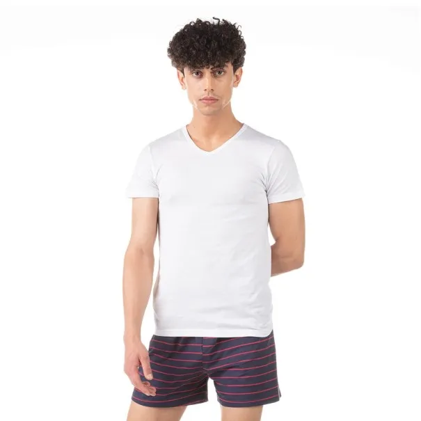 Caleçon rayé homme en coton pur - KONTAKT