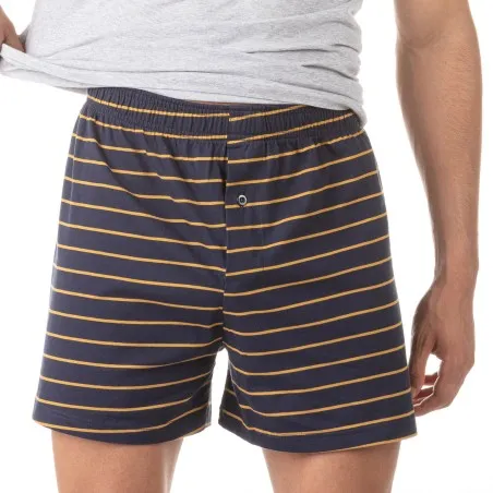 Caleçon rayé homme en coton pur - KONTAKT