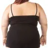 Caraco bords dentelle grandes tailles en coton stretch - KONTAKT