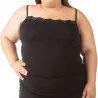 Caraco bords dentelle grandes tailles en coton stretch - KONTAKT