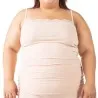 Caraco bords dentelle grandes tailles en coton stretch - KONTAKT