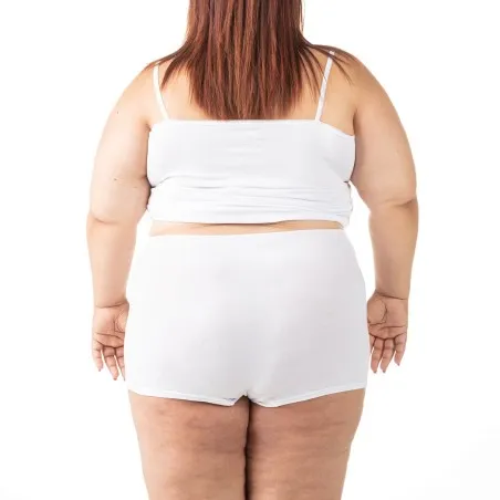 Caraco bords dentelle grandes tailles en coton stretch - KONTAKT