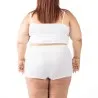 Caraco bords dentelle grandes tailles en coton stretch - KONTAKT