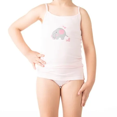 Caraco fille éléphant en coton stretch - KONTAKT