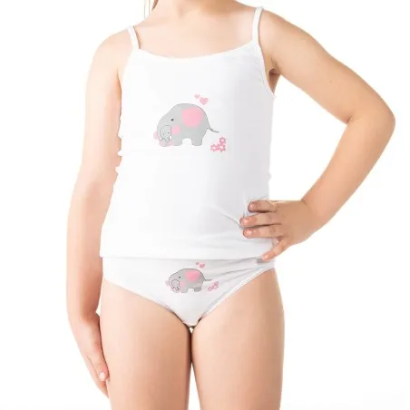 Caraco fille éléphant en coton stretch - KONTAKT