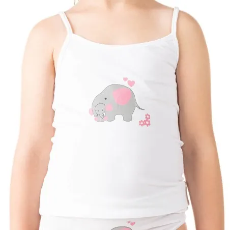 Caraco fille éléphant en coton stretch - KONTAKT